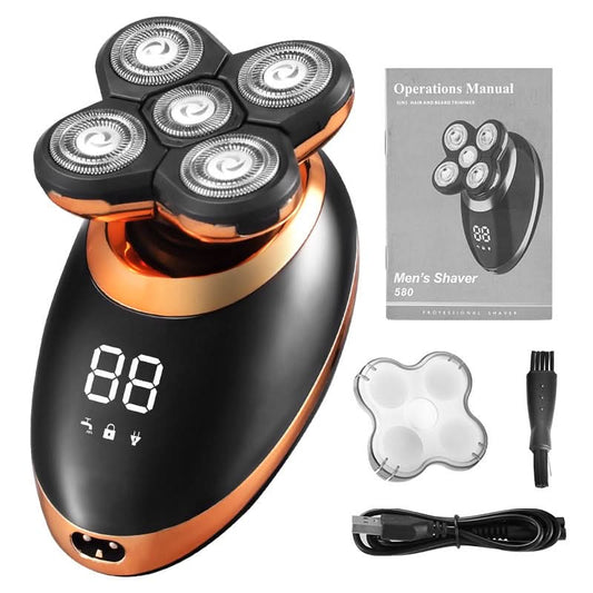 Waterproof 5-Head Electric Shaver for Men