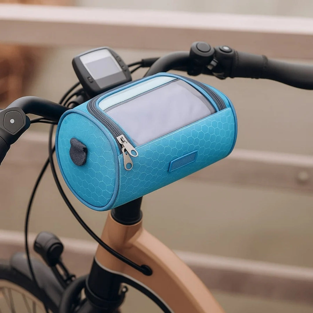 Waterproof Bike Handlebar Bag with Touchscreen Phone Holder