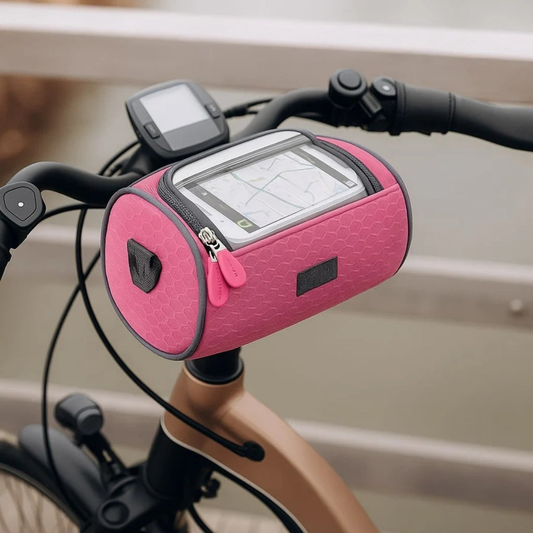 Waterproof Bike Handlebar Bag with Touchscreen Phone Holder