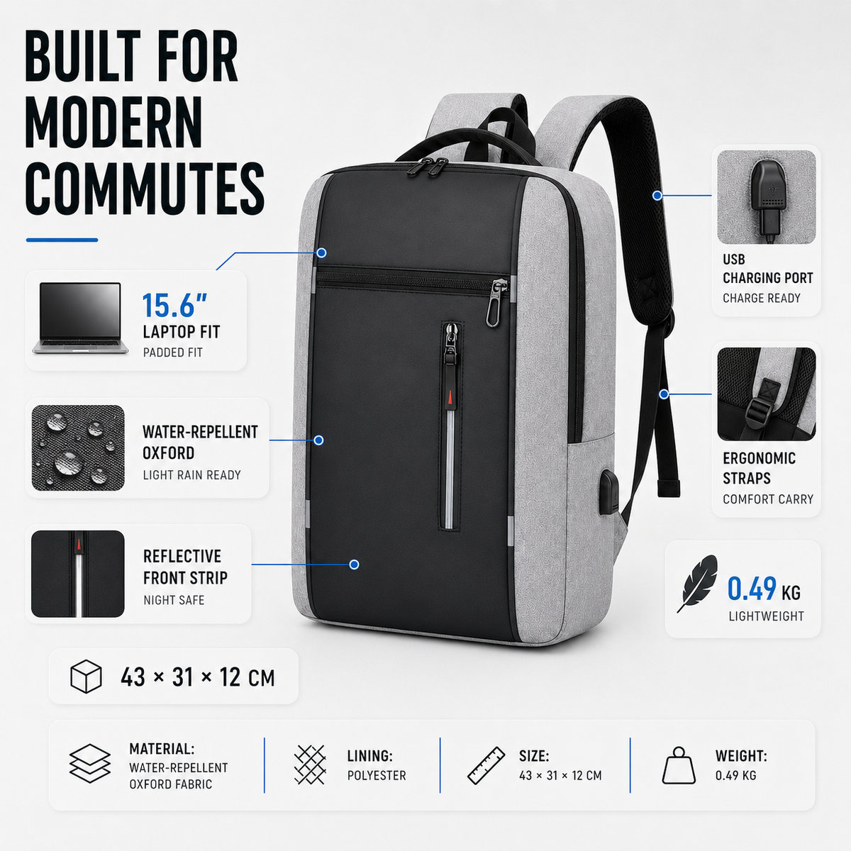 Waterproof Business Backpack