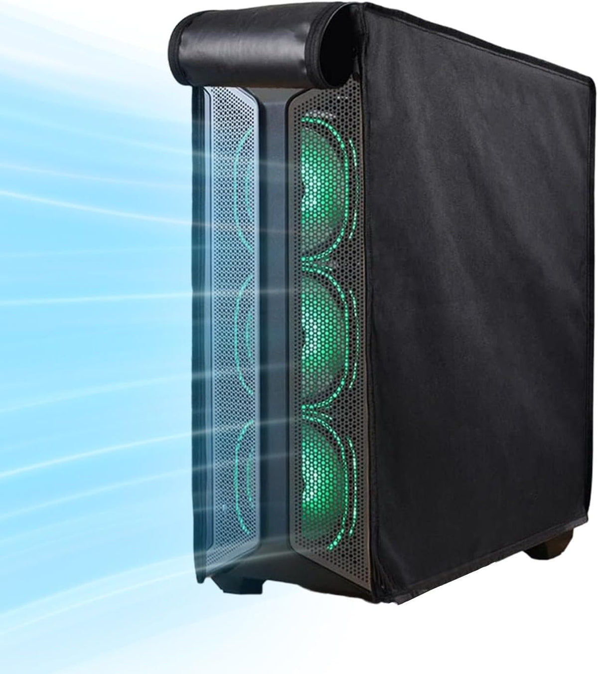 Waterproof Computer Tower Dust Cover with Zippers