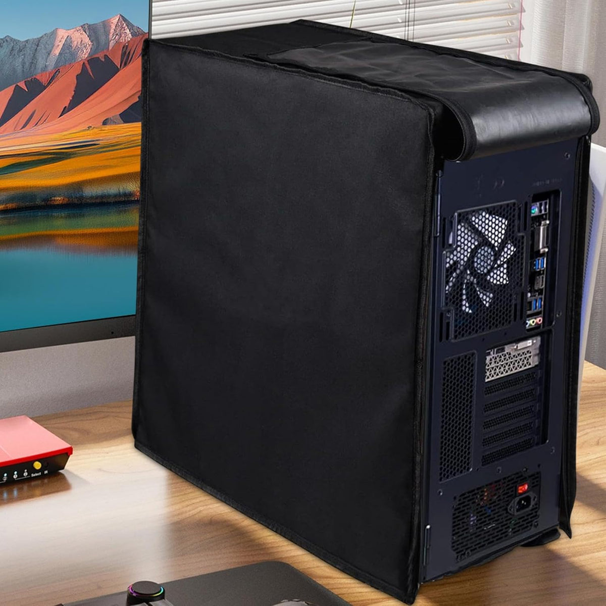 Waterproof Computer Tower Dust Cover with Zippers