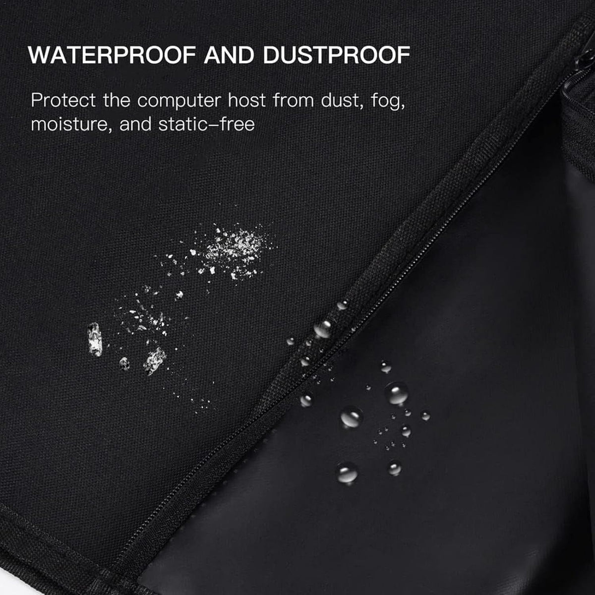 Waterproof Computer Tower Dust Cover with Zippers