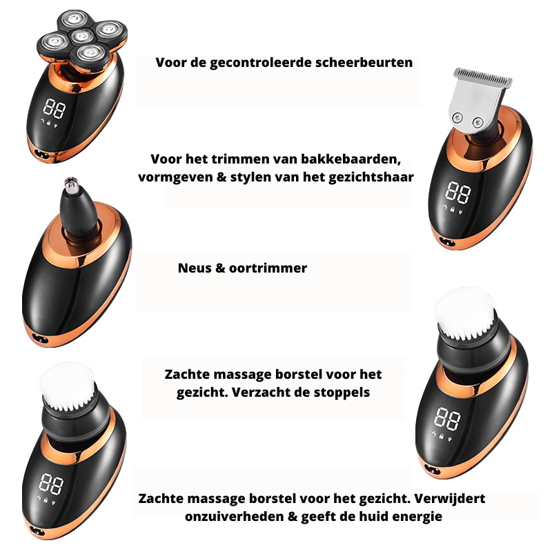 Waterproof, Cordless & Powerful Men's Shaver and Trimmer