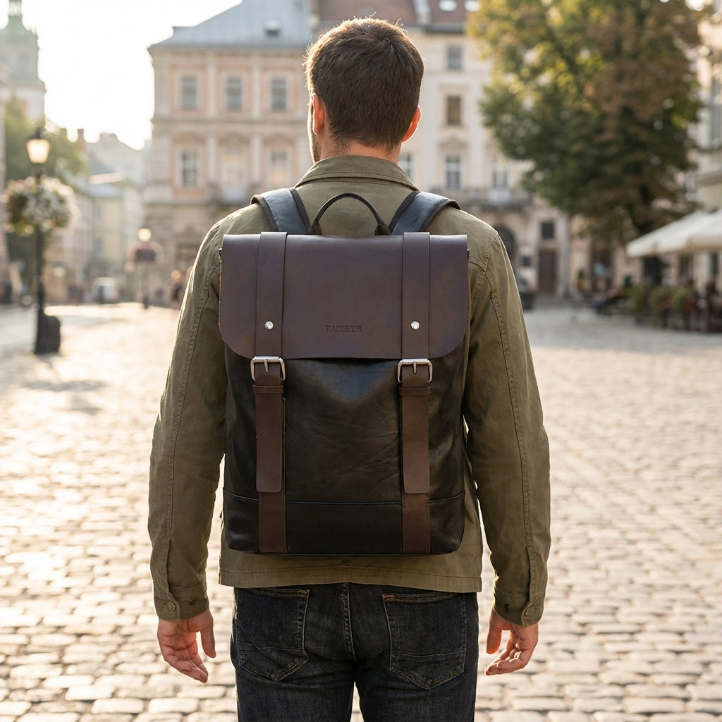 Waterproof Laptop Backpack with Padded Straps and Multiple Pockets