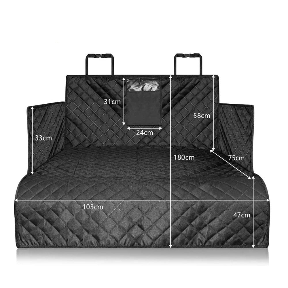 Waterproof Non-Slip SUV Trunk Cover for Dogs - Black