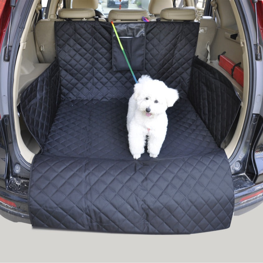 Waterproof Non-Slip SUV Trunk Cover for Dogs - Black