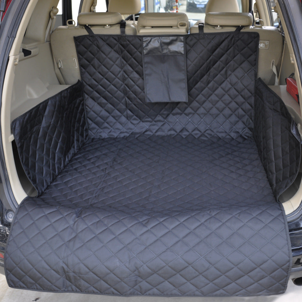 Waterproof Non-Slip SUV Trunk Cover for Dogs - Black