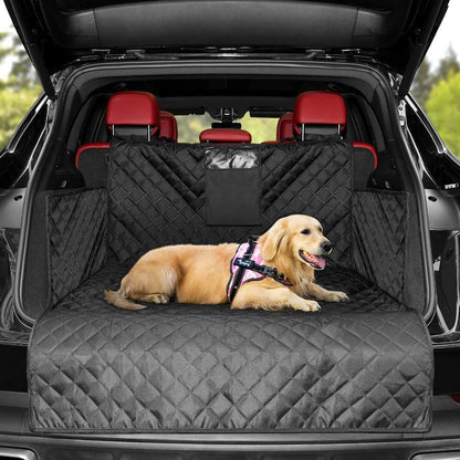 Waterproof Non-Slip SUV Trunk Cover for Dogs - Black