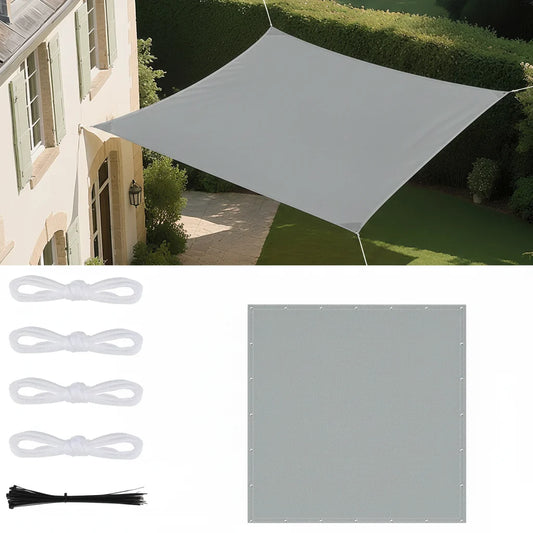 Waterproof Outdoor Sun Shade Sail with Eyelets for Patio and Garden