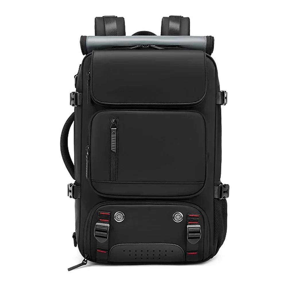 Waterproof Travel Backpack with USB Charging Port and Shoe Compartment