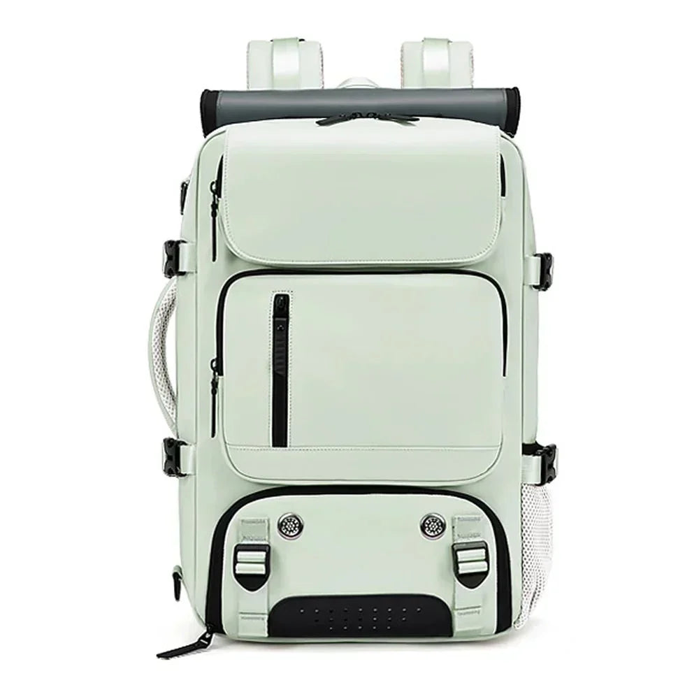Waterproof Travel Backpack with USB Charging Port and Shoe Compartment