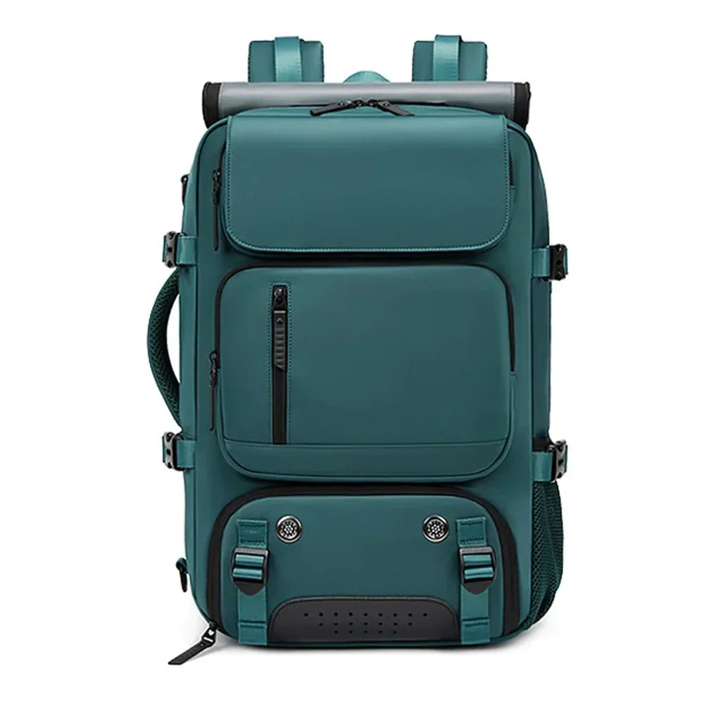 Waterproof Travel Backpack with USB Charging Port and Shoe Compartment