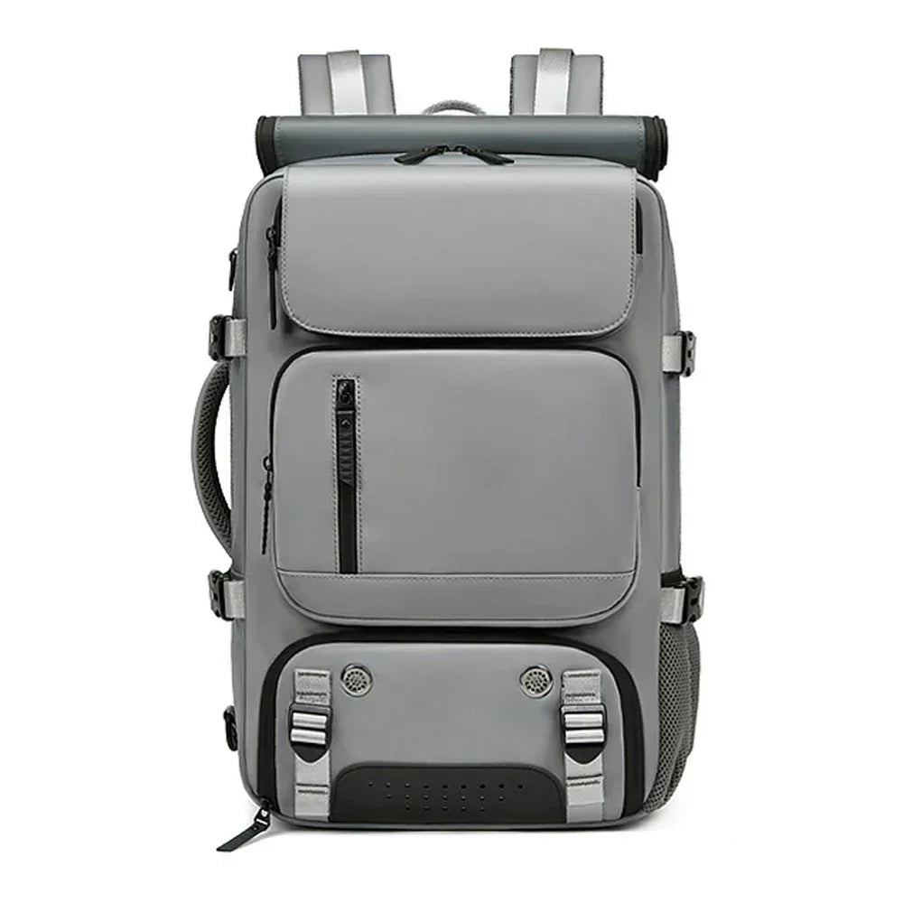 Waterproof Travel Backpack with USB Charging Port and Shoe Compartment