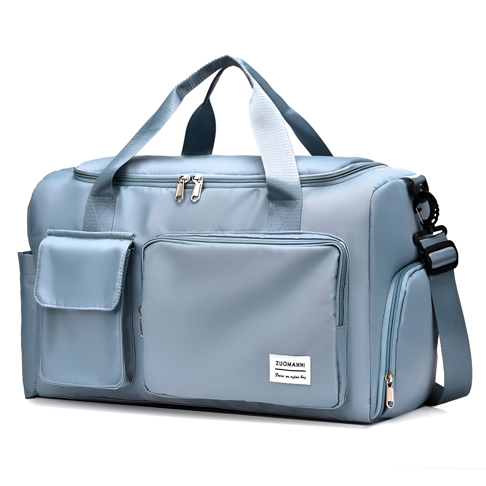 Waterproof Travel Bag with Shoe Compartment - Lightweight Weekend Duffel Bag with Large Capacity