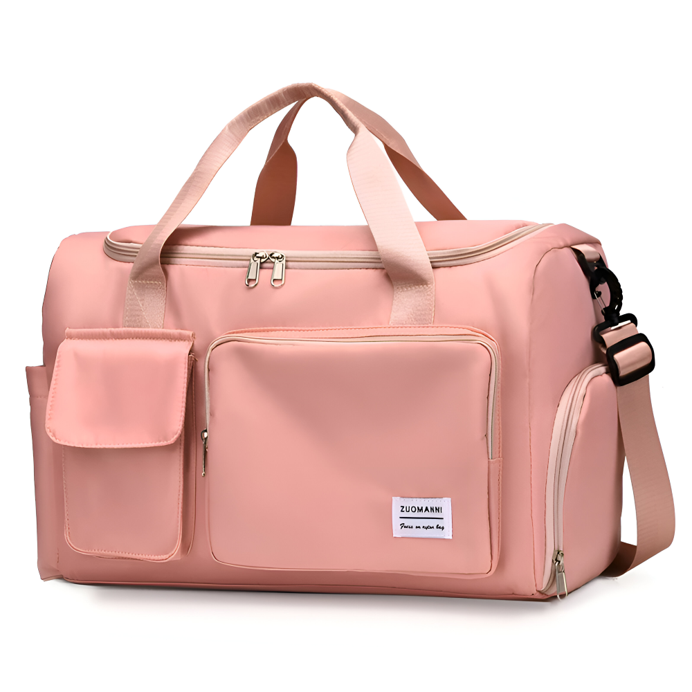 Waterproof Travel Bag with Shoe Compartment - Lightweight Weekend Duffel Bag with Large Capacity
