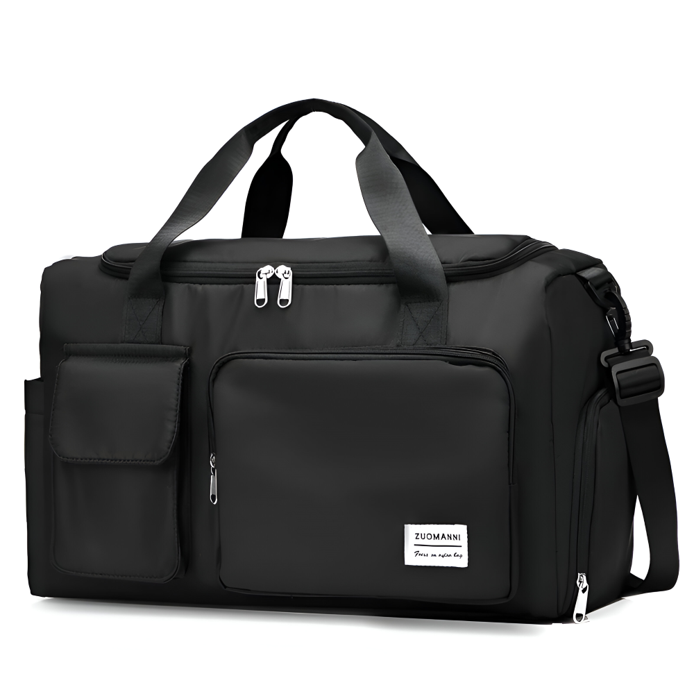 Waterproof Travel Bag with Shoe Compartment - Lightweight Weekend Duffel Bag with Large Capacity