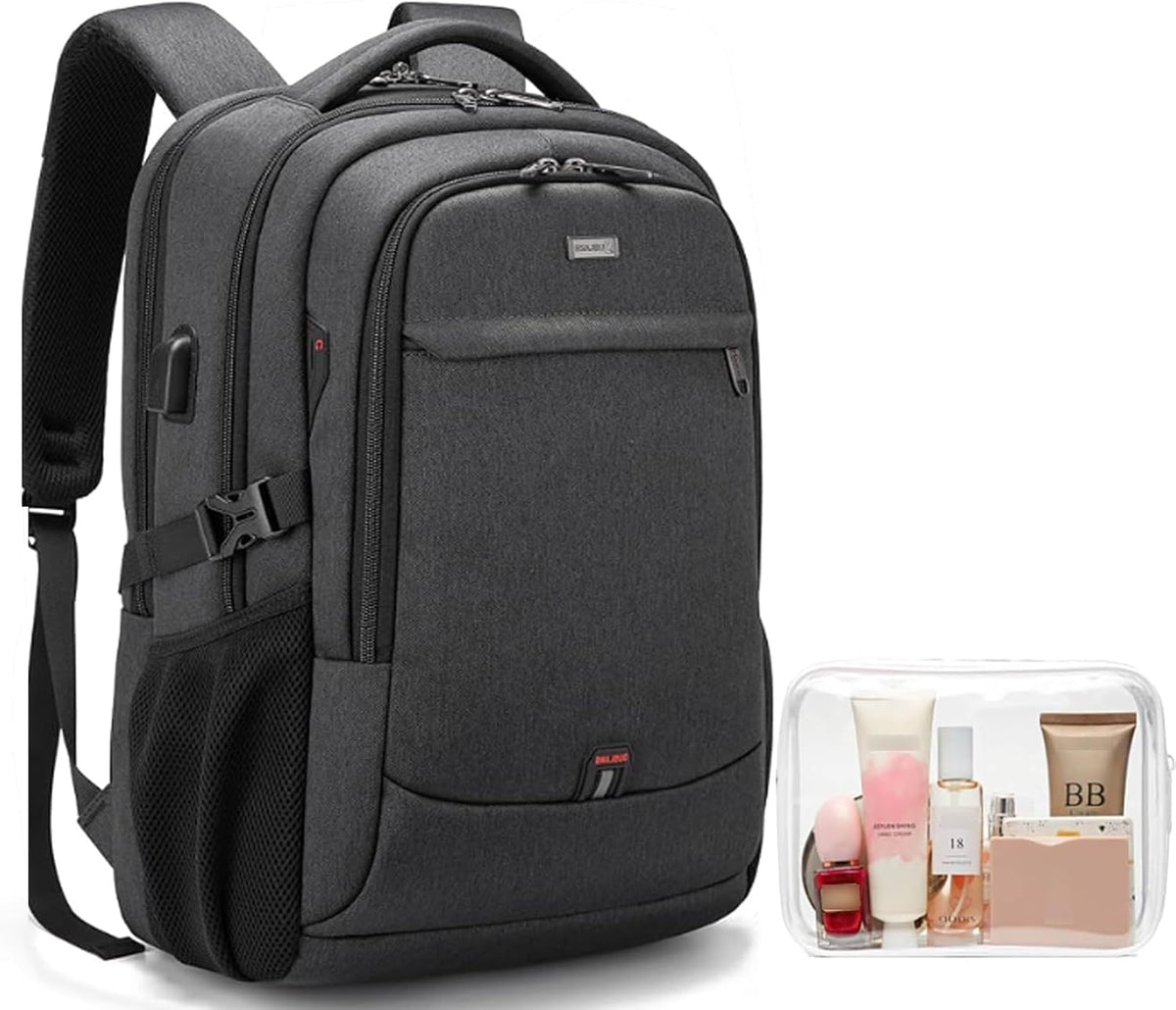 Waterproof Travel Laptop Backpack with USB Port and Organised Storage