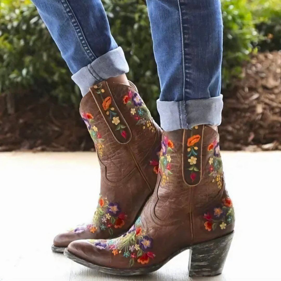 Waterproof Vintage Cowgirl Boots