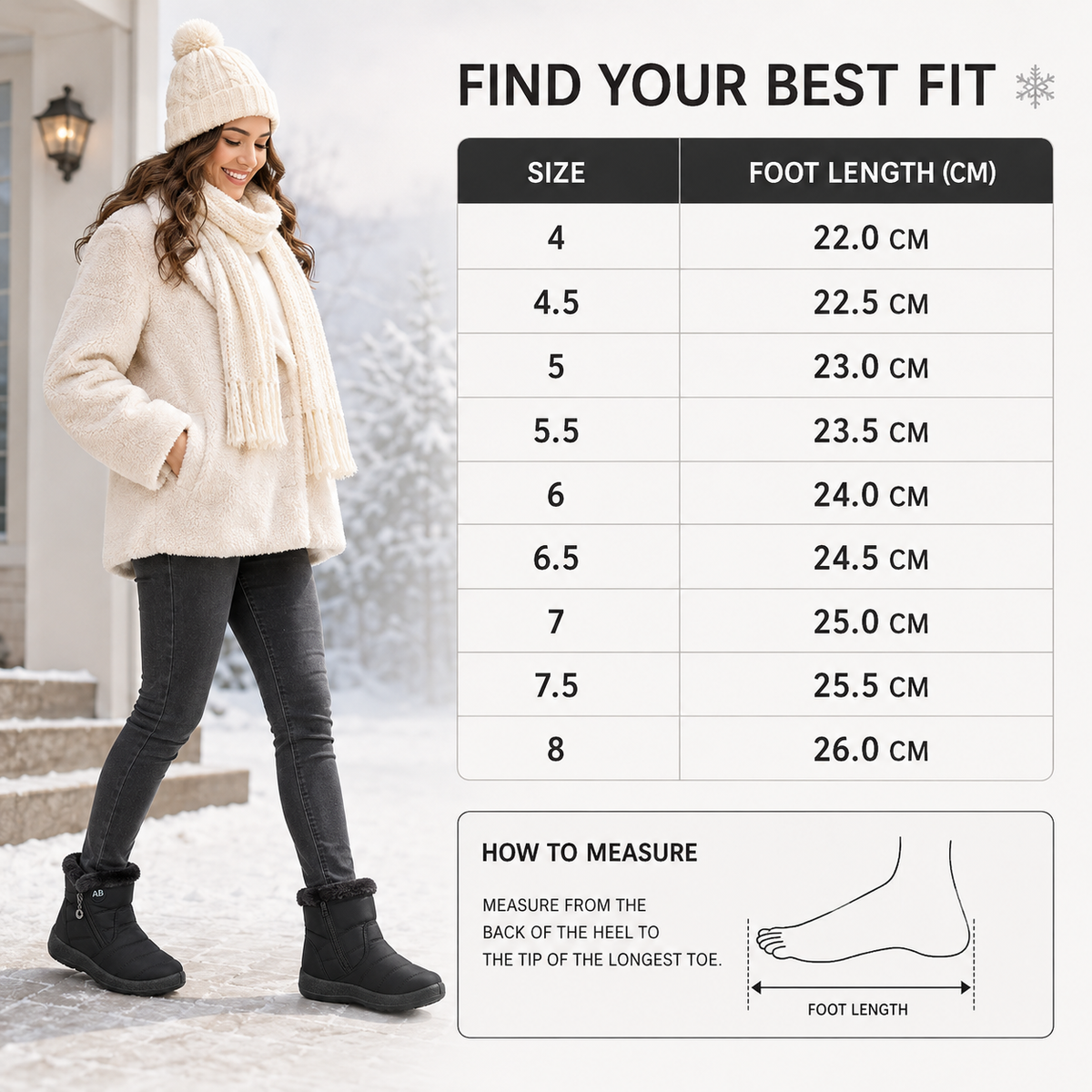 Waterproof Winter Ankle Boots