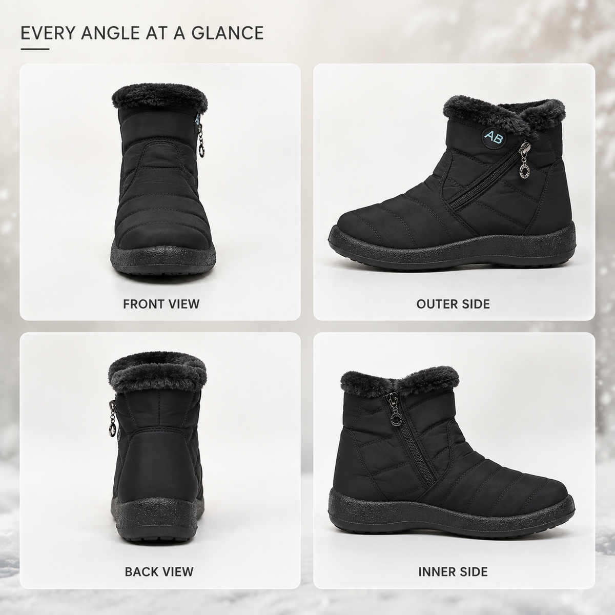 Waterproof Winter Ankle Boots