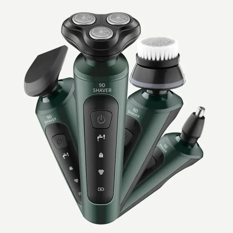 Wet & Dry Electric Shaver and Trimmer Grooming Set