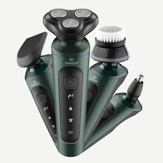 Wet & Dry Electric Shaver and Trimmer Grooming Set