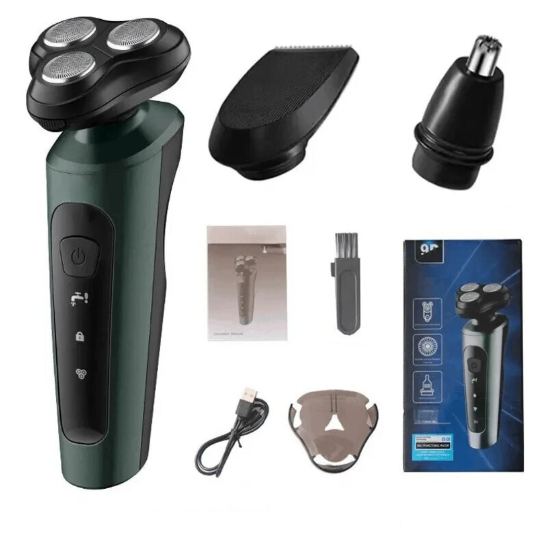 Wet & Dry Electric Shaver and Trimmer Grooming Set