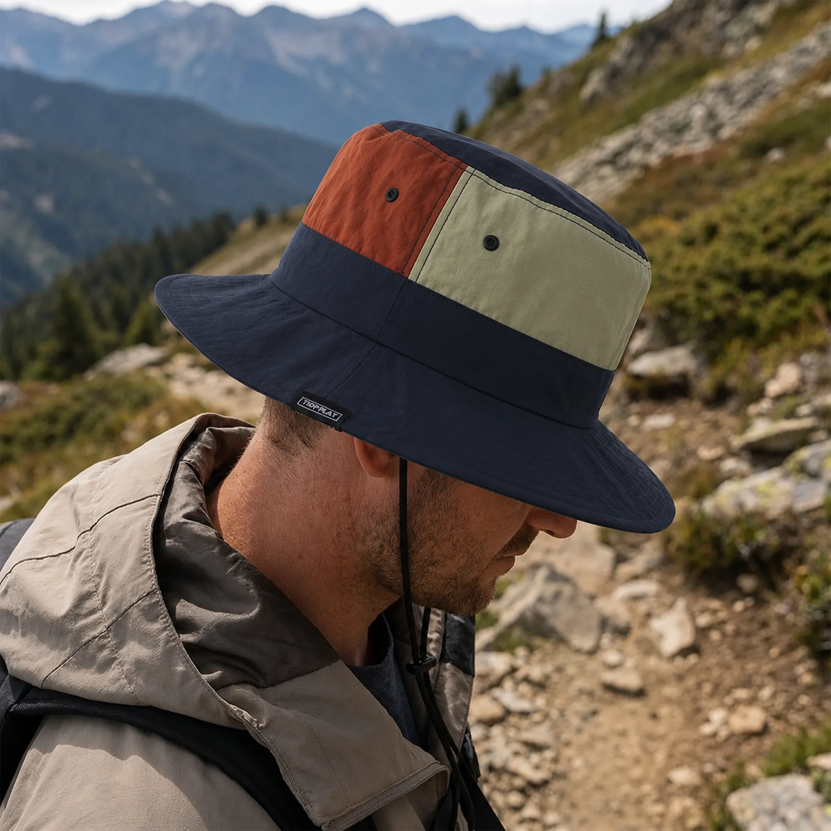 Wide-Brim UV-Blocking Bucket Hat