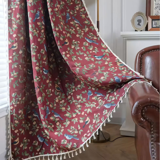 Wildflower Weave Tassel Curtain