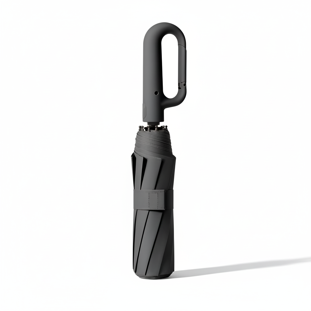 Wind and Rain Umbrella with Automatic Clip Handle