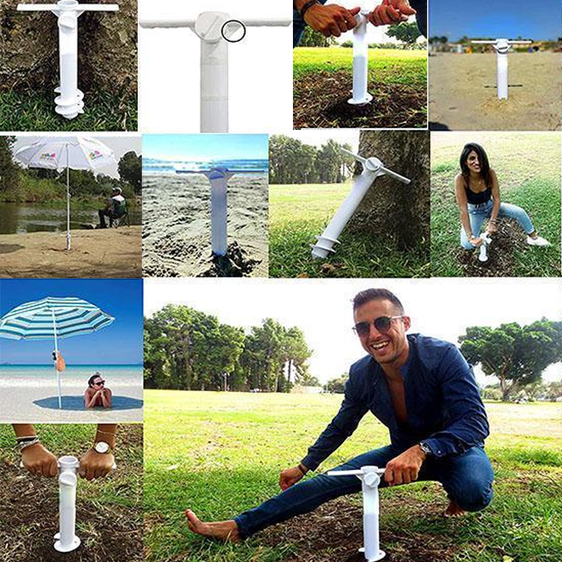 Wind-Resistant and Durable Beach Umbrella Anchor