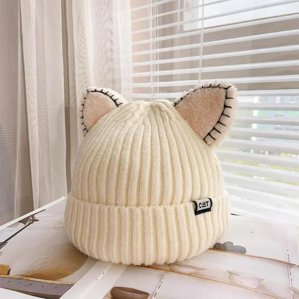 Winter Beanie with Cat Ears