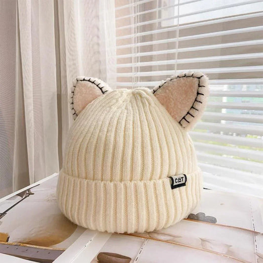 Winter Beanie with Cat Ears