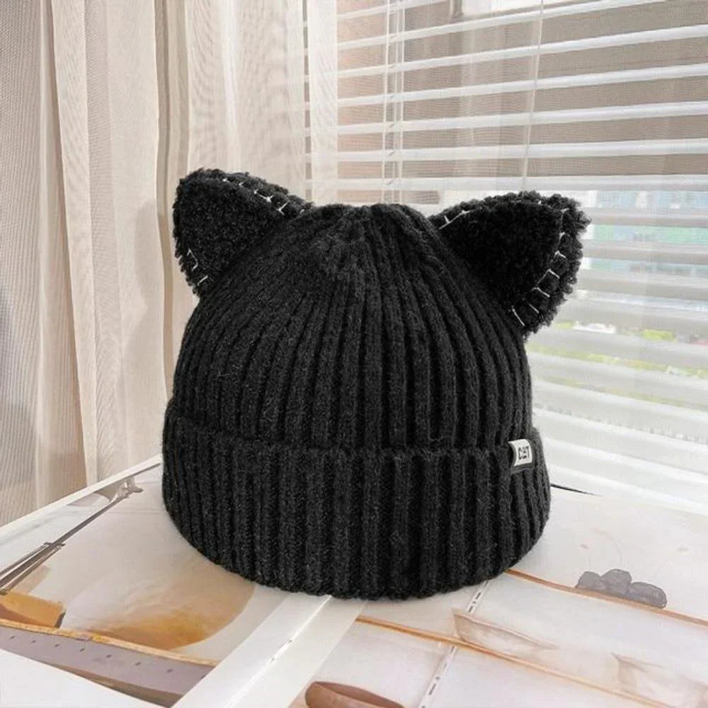 Winter Beanie with Cat Ears