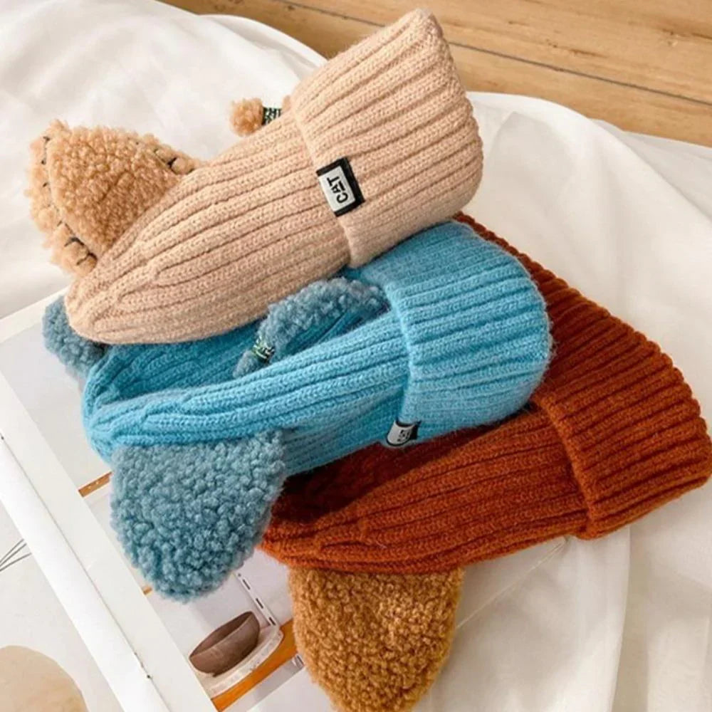Winter Beanie with Cat Ears