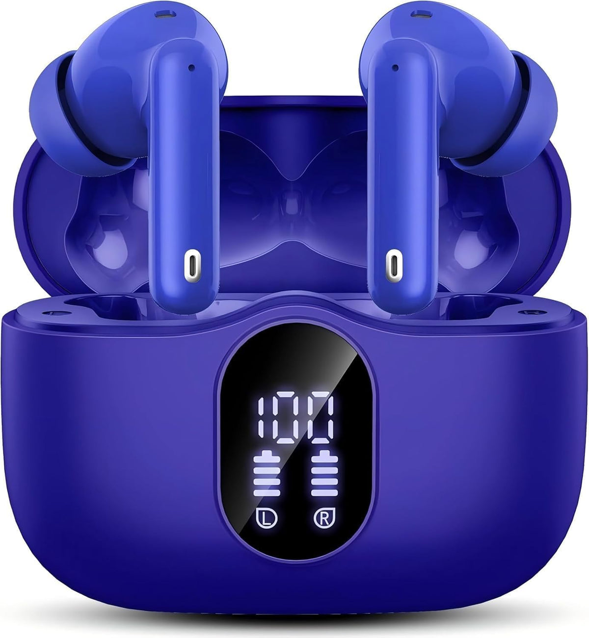 Wireless Bluetooth Headphones with Noise Cancelling and Display