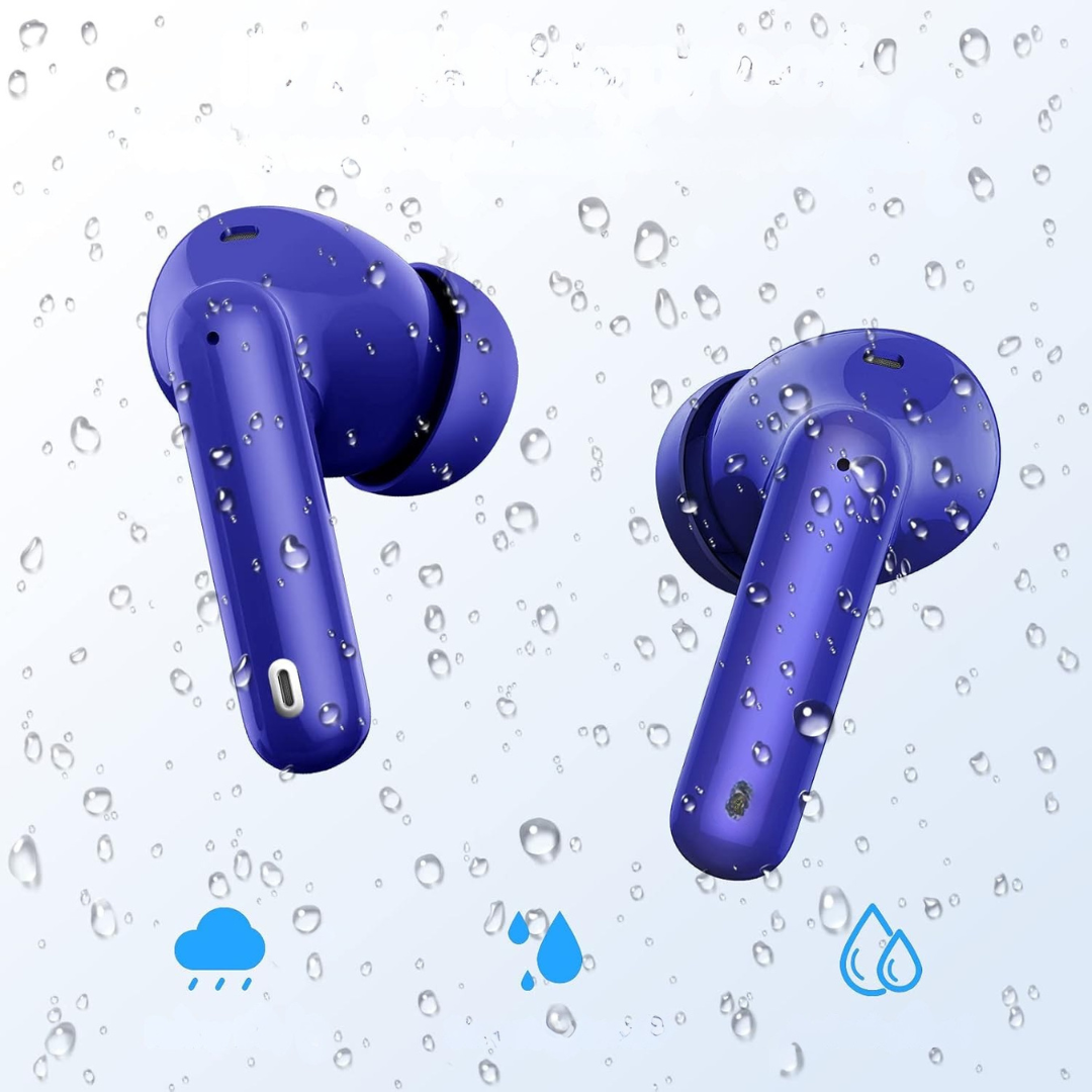 Wireless Bluetooth Headphones with Noise Cancelling and Display