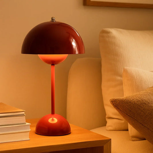 Wireless & Dimmable Scandinavian LED Mushroom Lamp