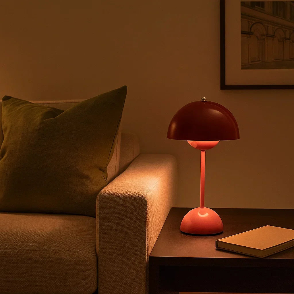 Wireless & Dimmable Scandinavian LED Mushroom Lamp