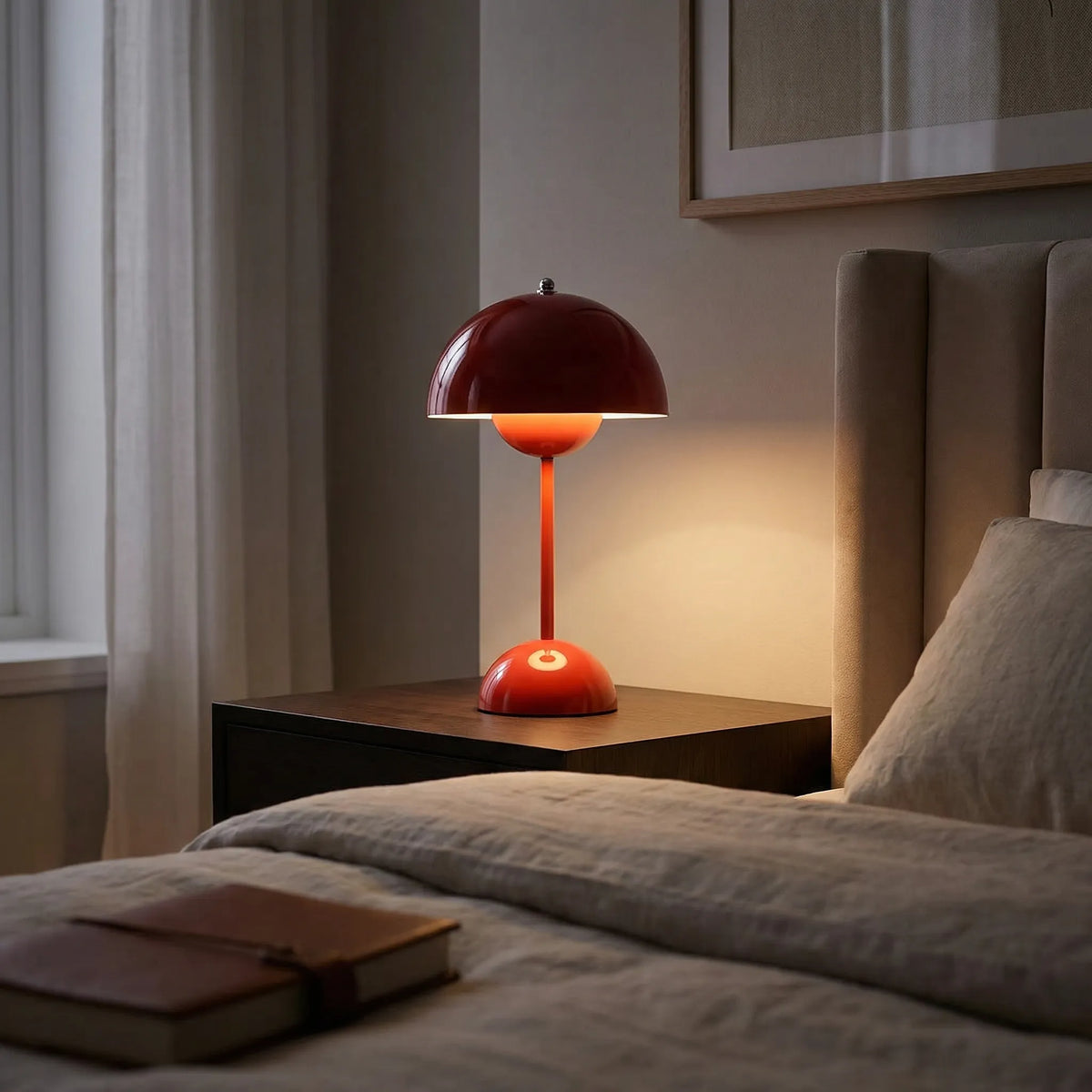 Wireless & Dimmable Scandinavian LED Mushroom Lamp