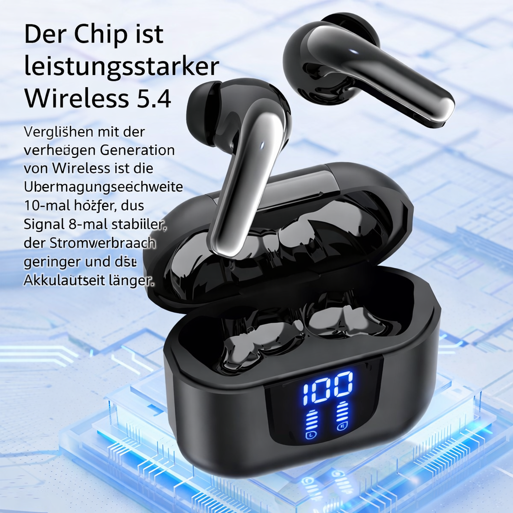 Wireless Earbuds with Long Battery Life & Clear Sound