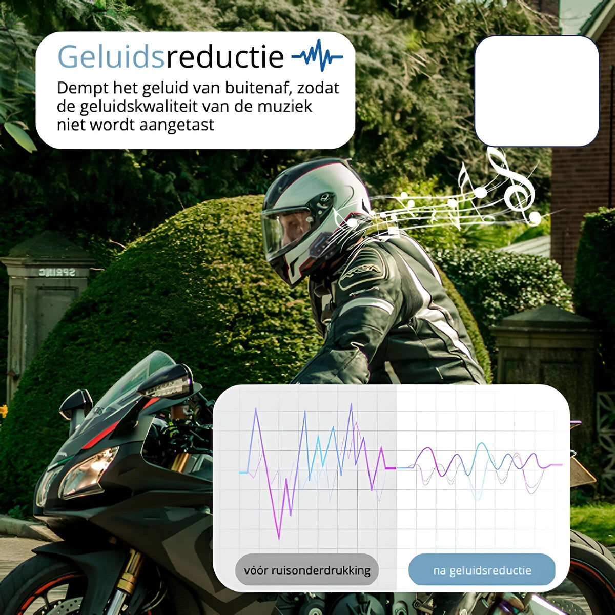 Wireless Motorcycle Helmet Headset