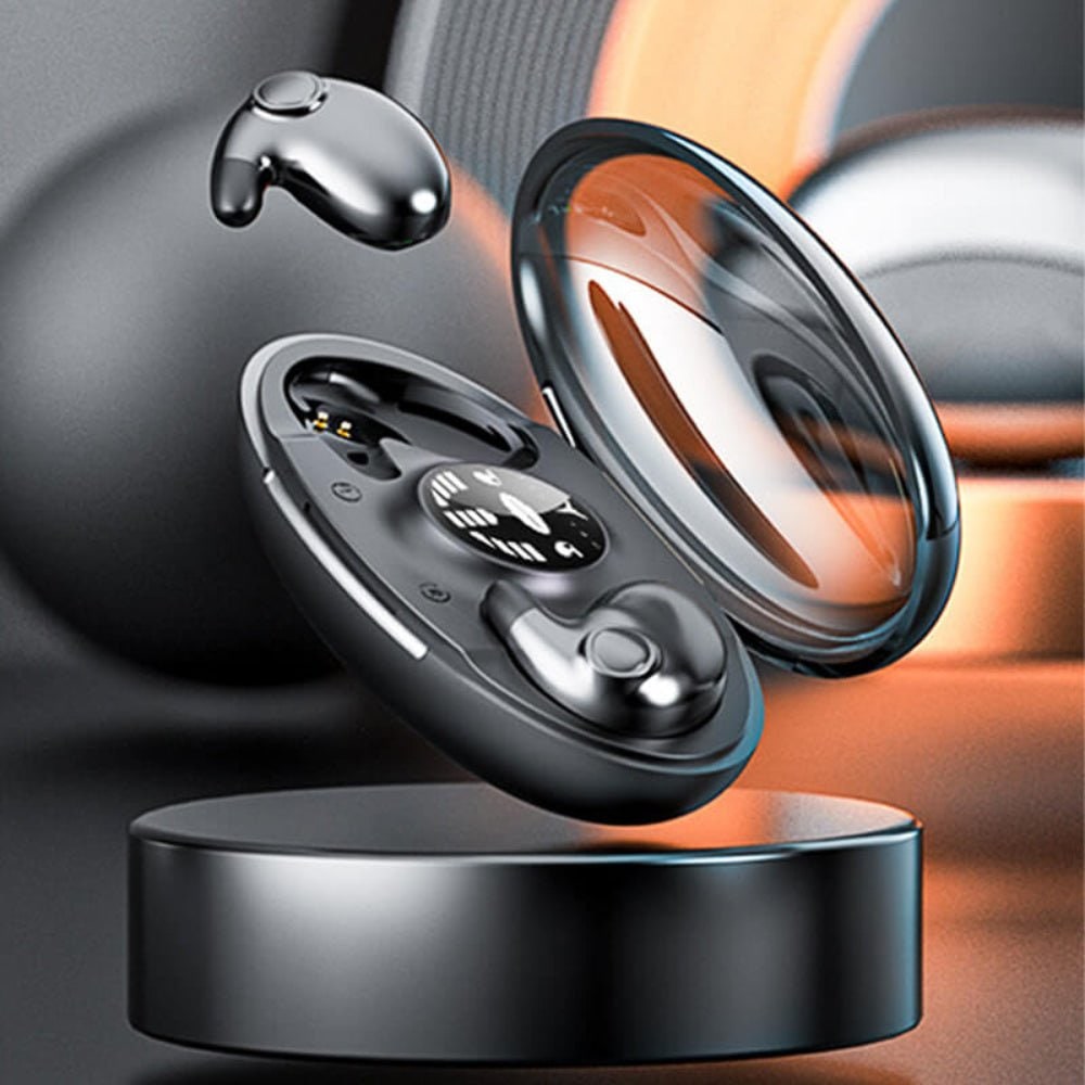 Wireless Noise-Cancelling Bluetooth In-Ear Earphones with Waterproof Design and LED Display
