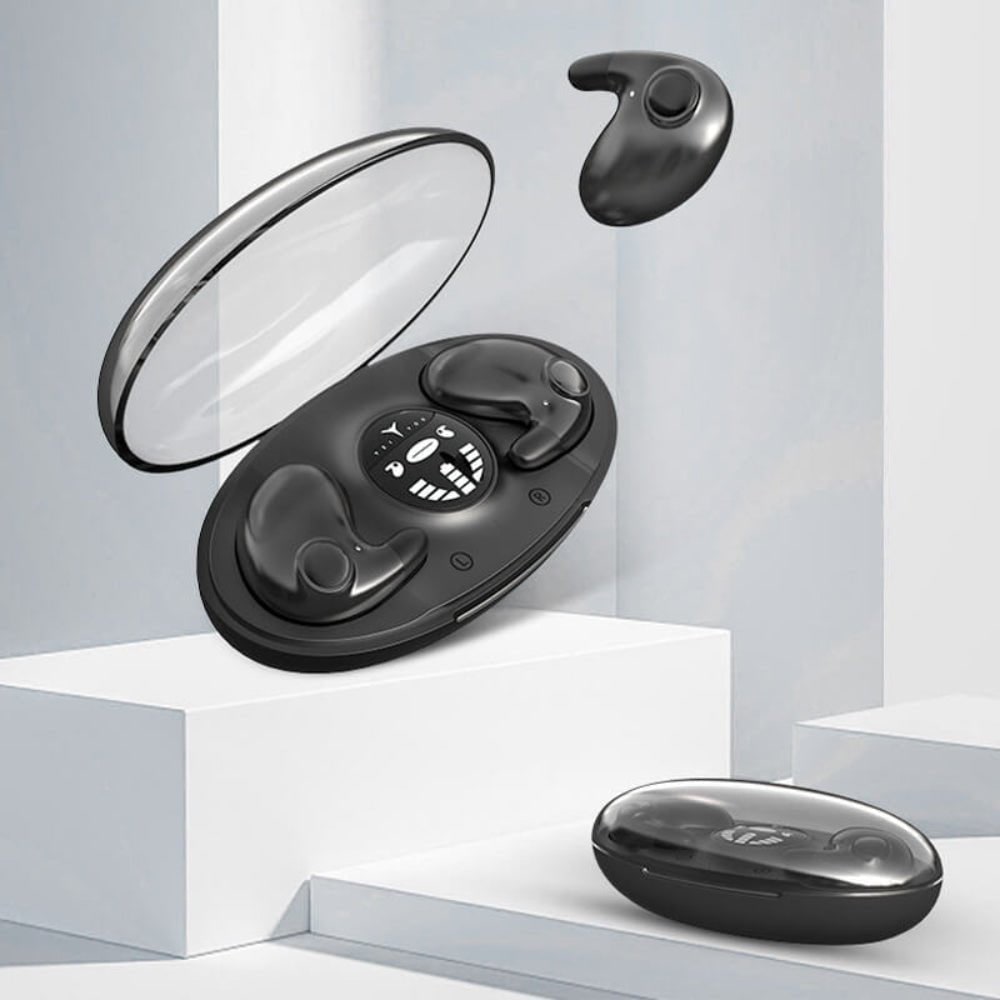 Wireless Noise-Cancelling Bluetooth In-Ear Earphones with Waterproof Design and LED Display