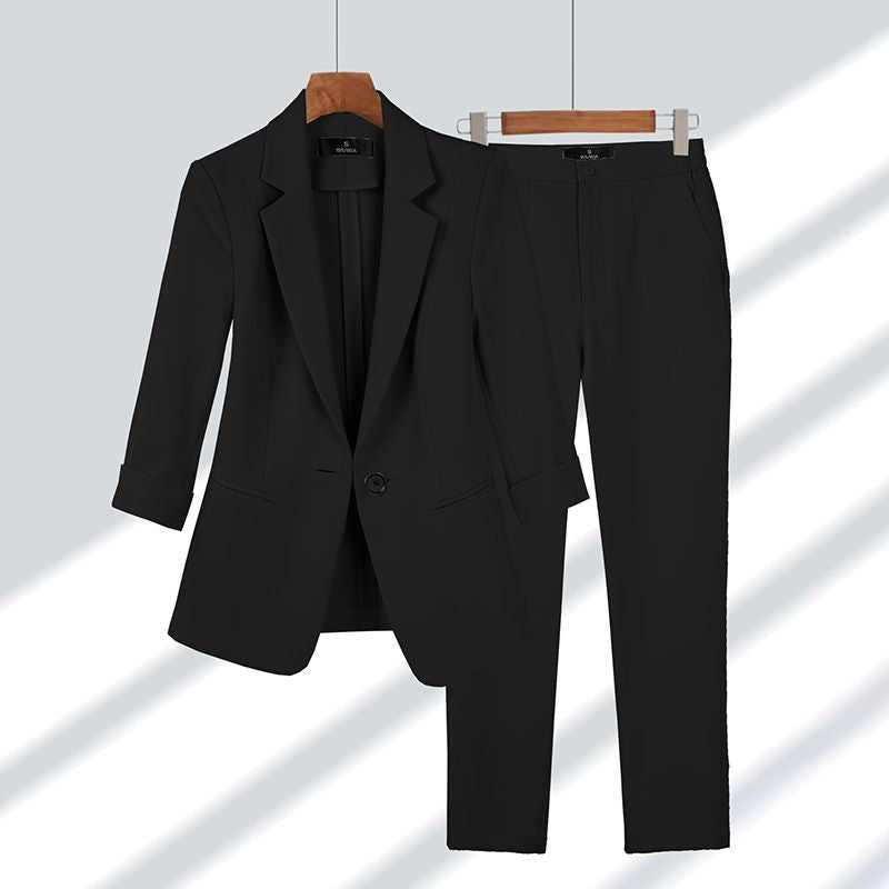 Women's 2-Piece Suit with Blazer and Trousers