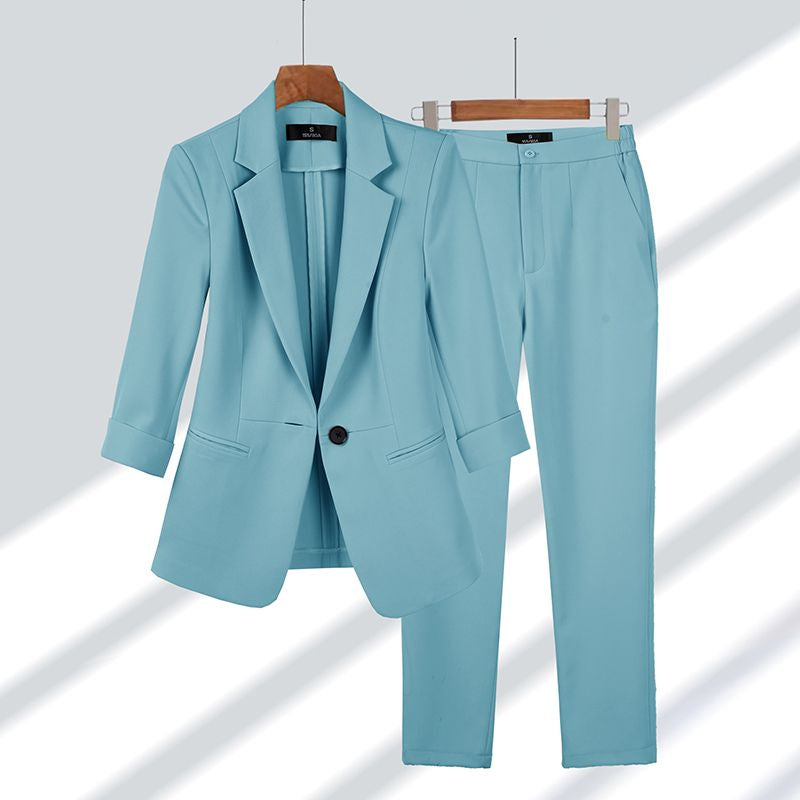 Women's 2-Piece Suit with Blazer and Trousers