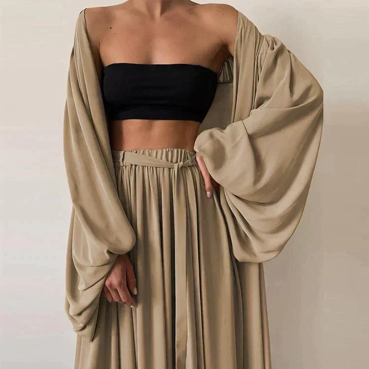 Women's 3-Piece Summer Set: Blazer, Trousers and Top