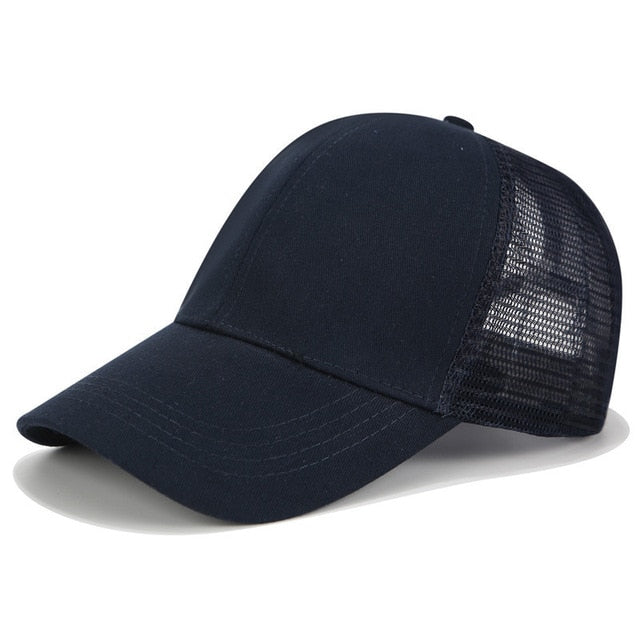 Women's Adjustable High Ponytail Baseball Cap - Sun Hat