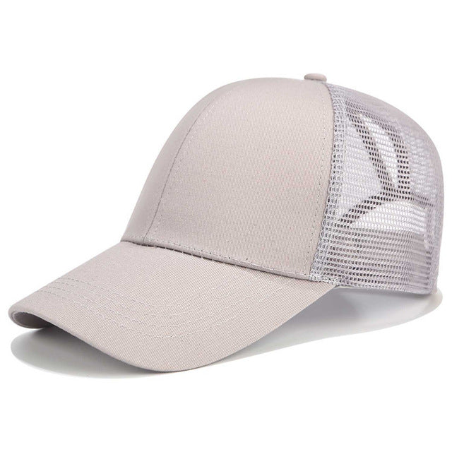 Women's Adjustable High Ponytail Baseball Cap - Sun Hat